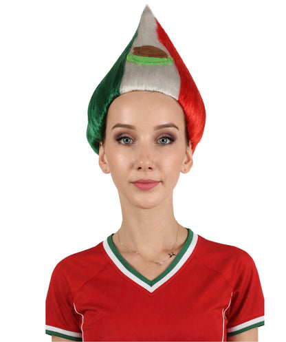 Mexico Flag Sport Troll Multicolor Wig