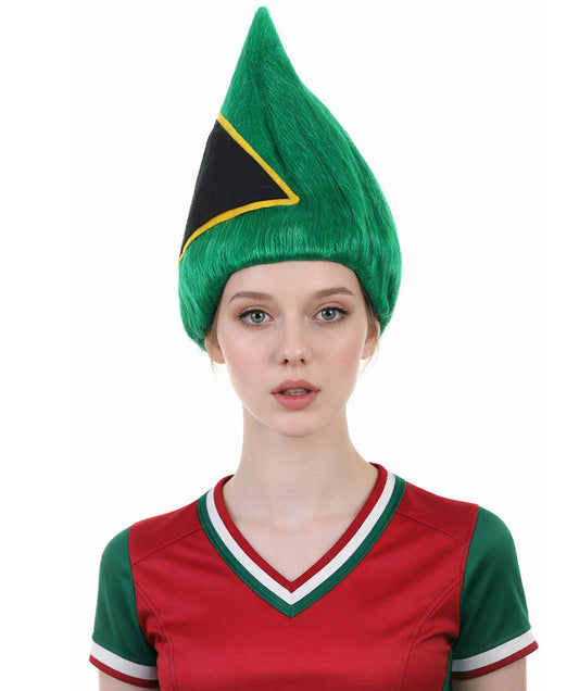 South Africa Flag Troll Multicolor Wig