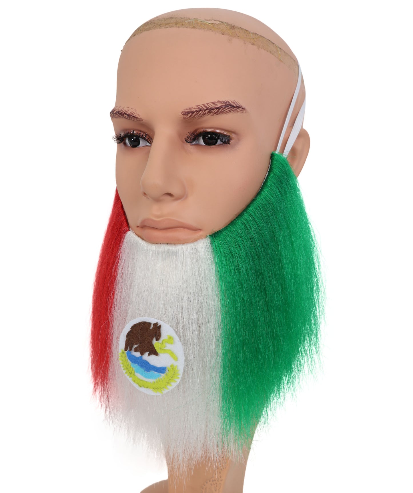 Mexico Flag Red White & Green Beard