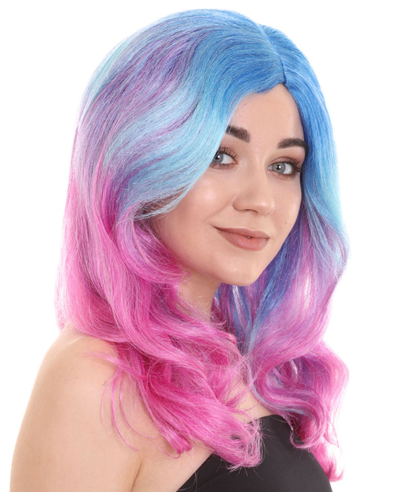 Blue & Purple Colorful Wig