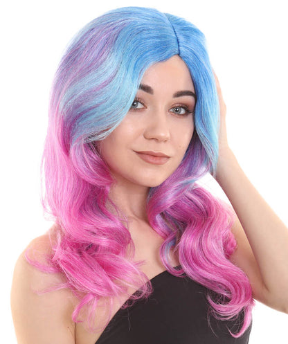 Blue & Purple Colorful Wig