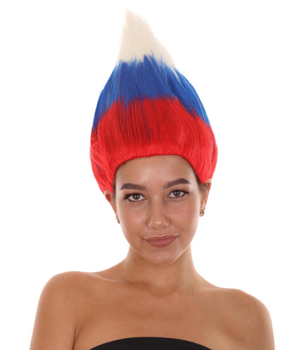 Unisex Flag Troll Wigs Collections| Premium Breathable Capless Cap