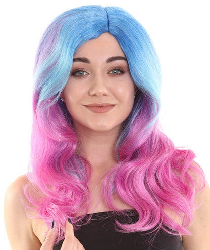 Blue & Purple Colorful Wig