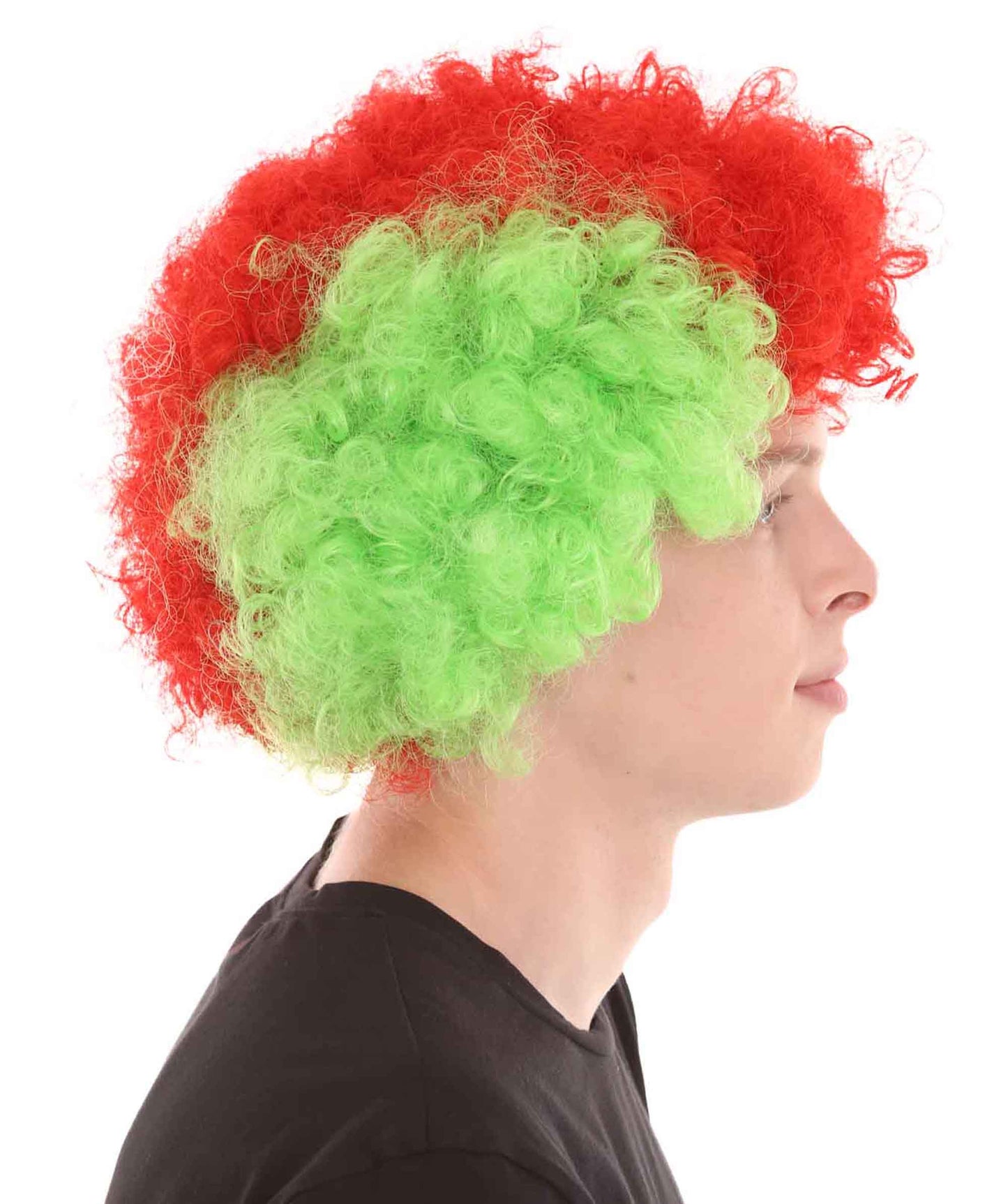 Sport Afro Fun Wig collection | Jumbo Red Yellow Wig