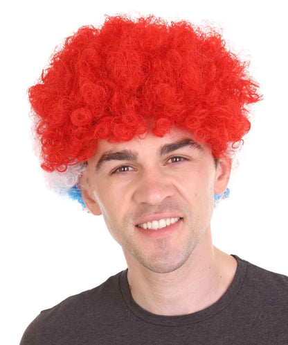 Holland Flag Afro Multicolor Wig