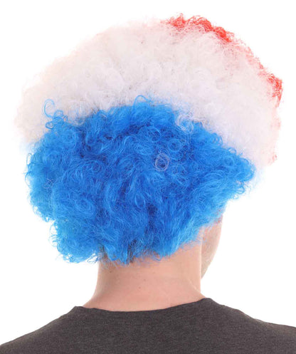 Holland Flag Afro Multicolor Wig