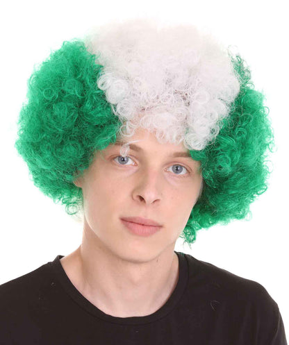 Sport Afro Fun Wig collection | Jumbo Red Yellow Wig