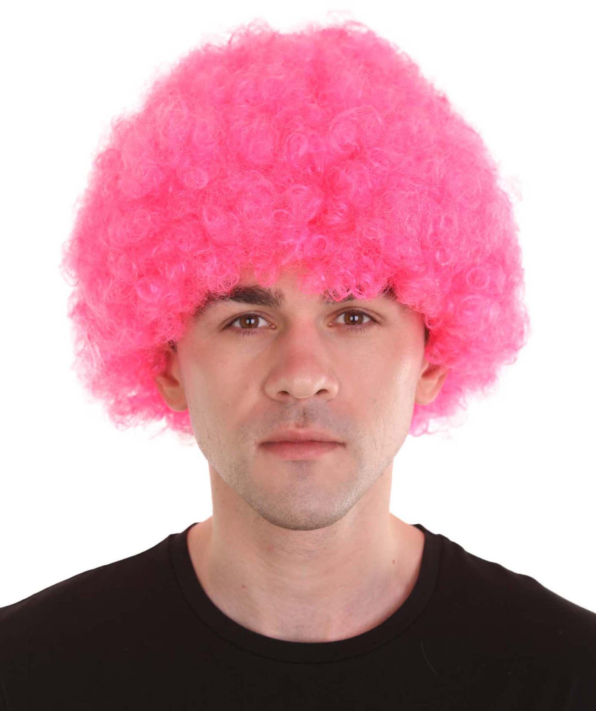 Pink Unisex Afro Wig