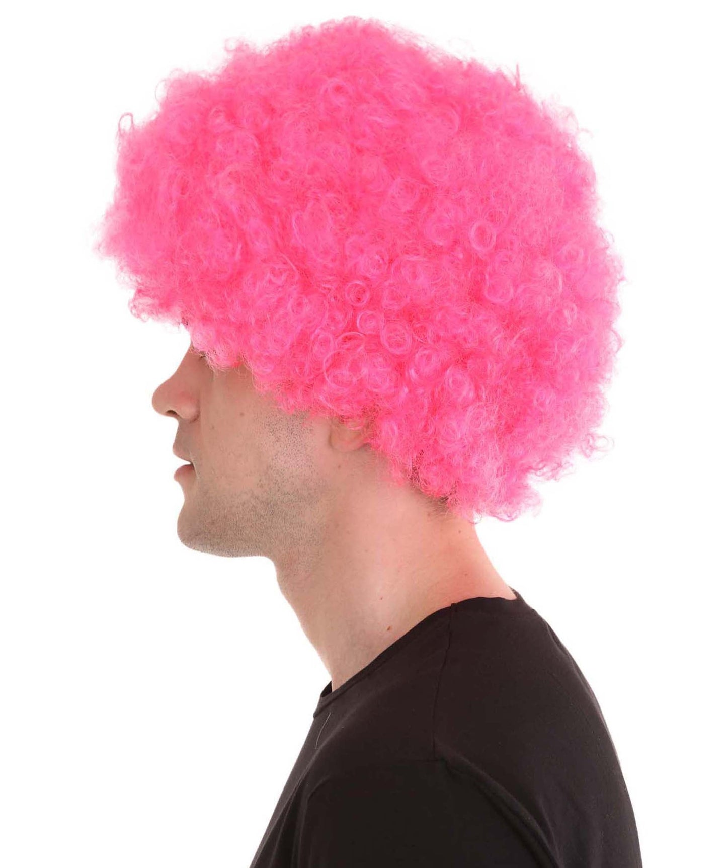 Pink Unisex Afro Wig