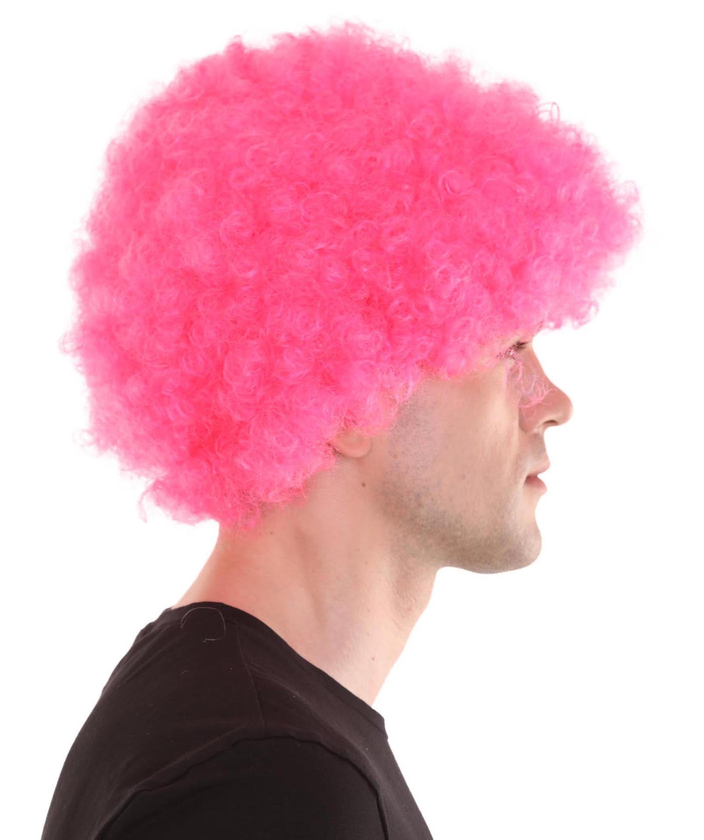 Pink Unisex Afro Wig