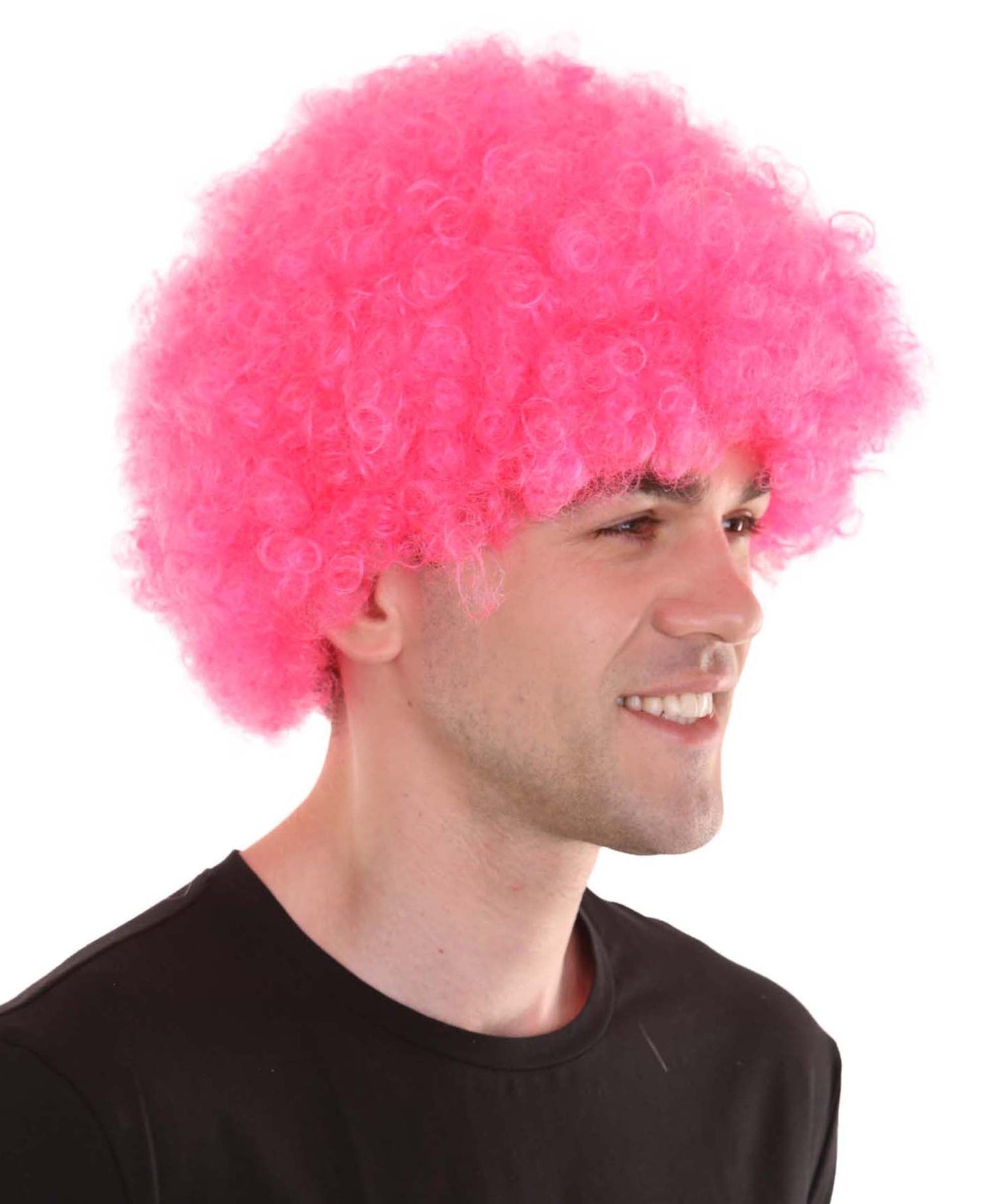 Pink Unisex Afro Wig