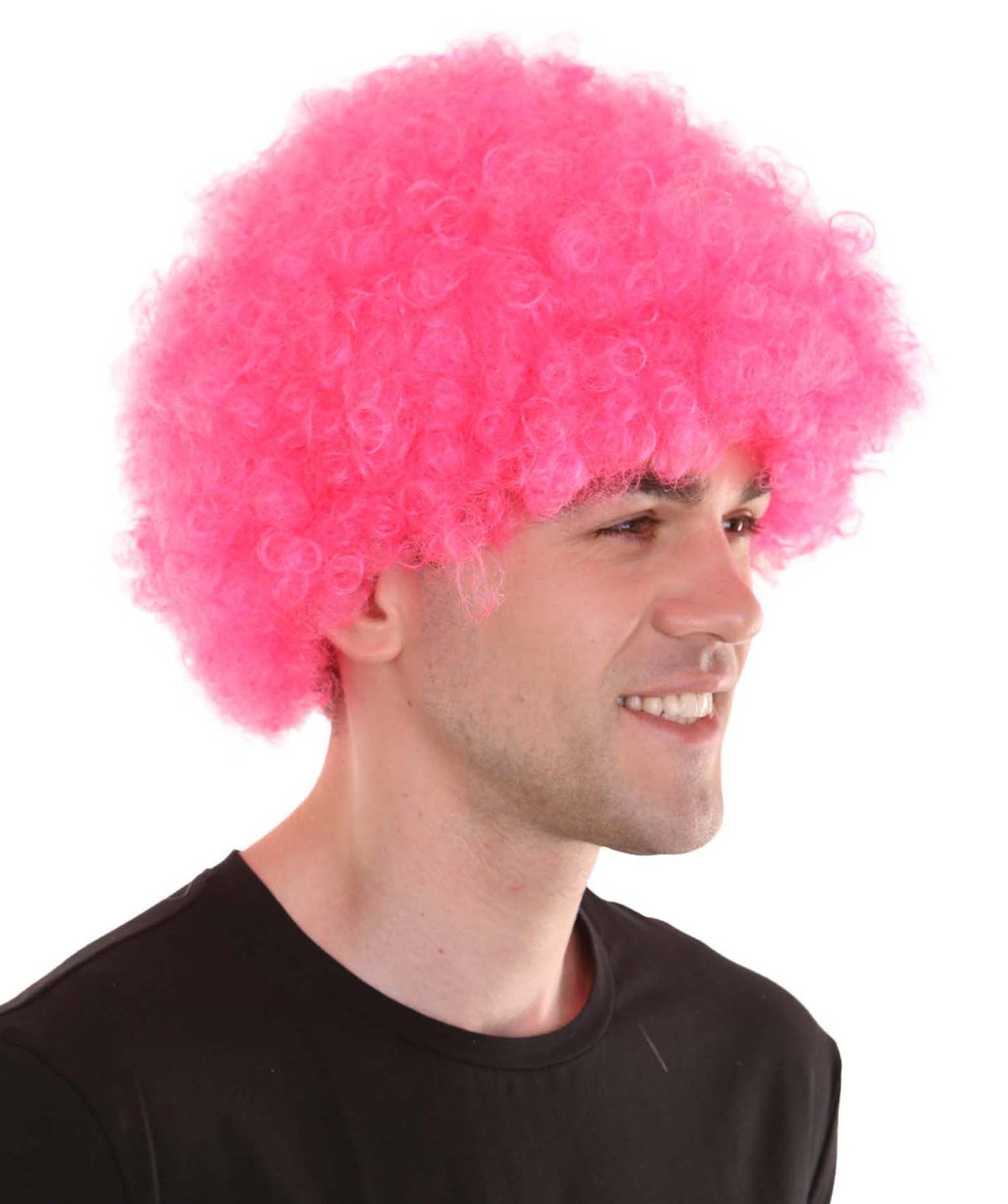 Pink Unisex Afro Wig