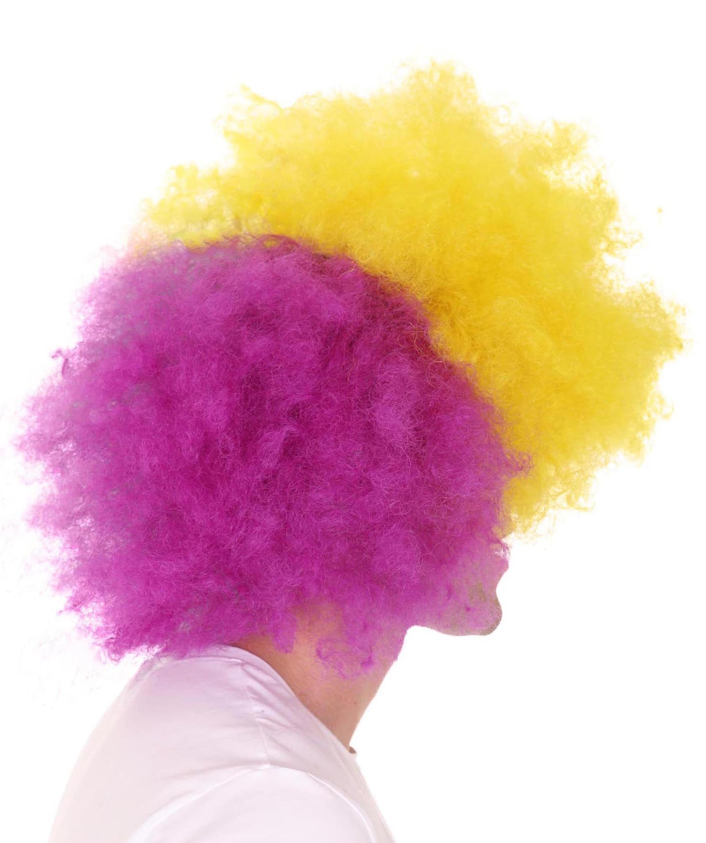 Carnival Mardi Gras Tri-Color Afro Style Wig