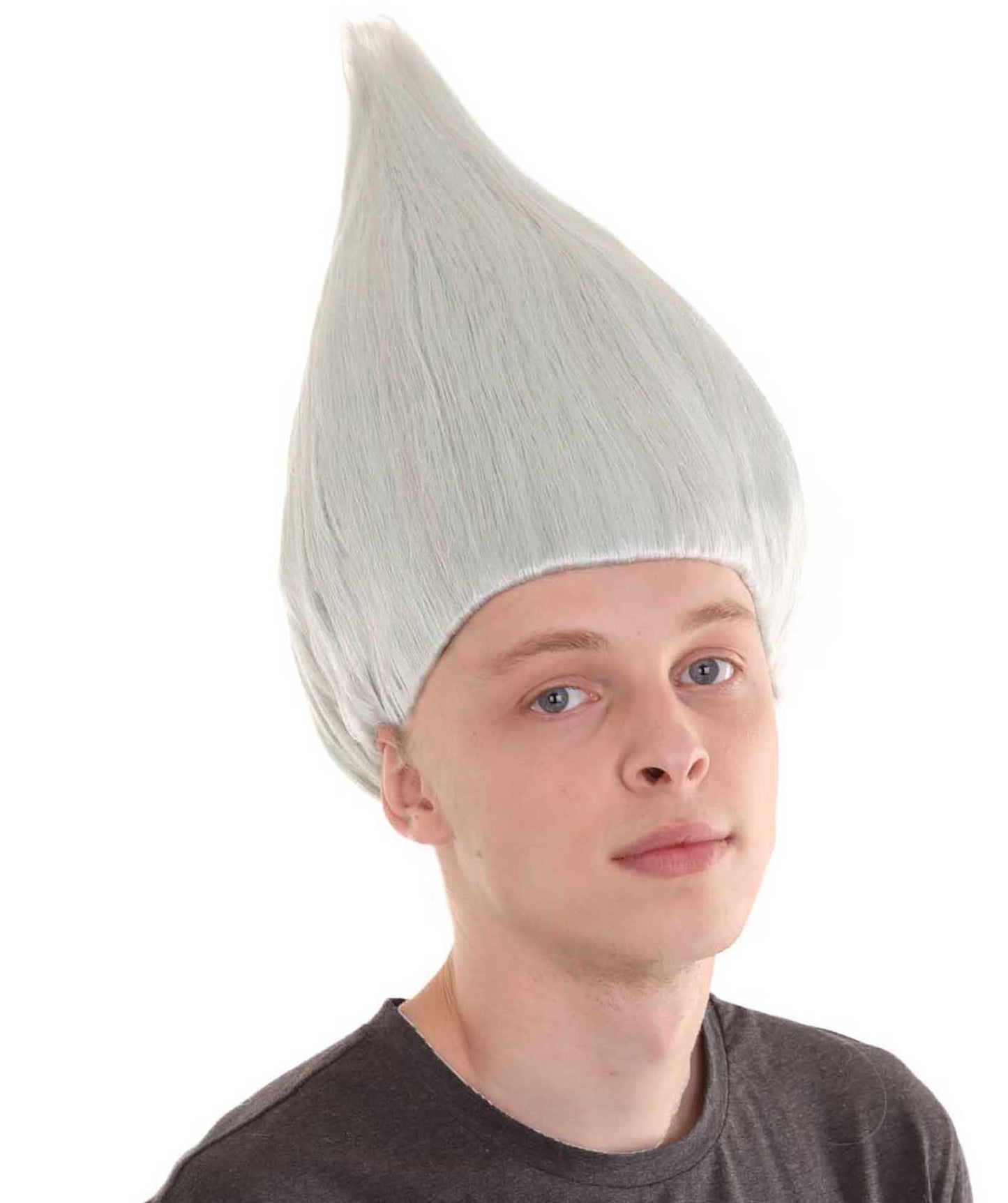 Silver White Troll Style Wig