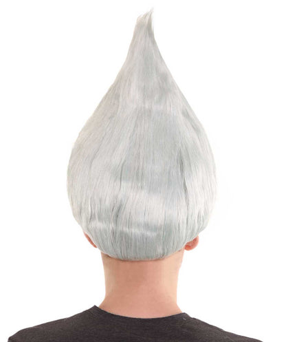 Silver White Troll Style Wig