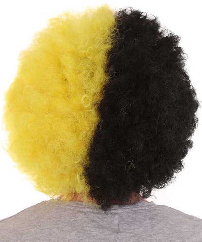 Borussia Dortmund Afro Wig | Black Yellow Cosplay Halloween Wig