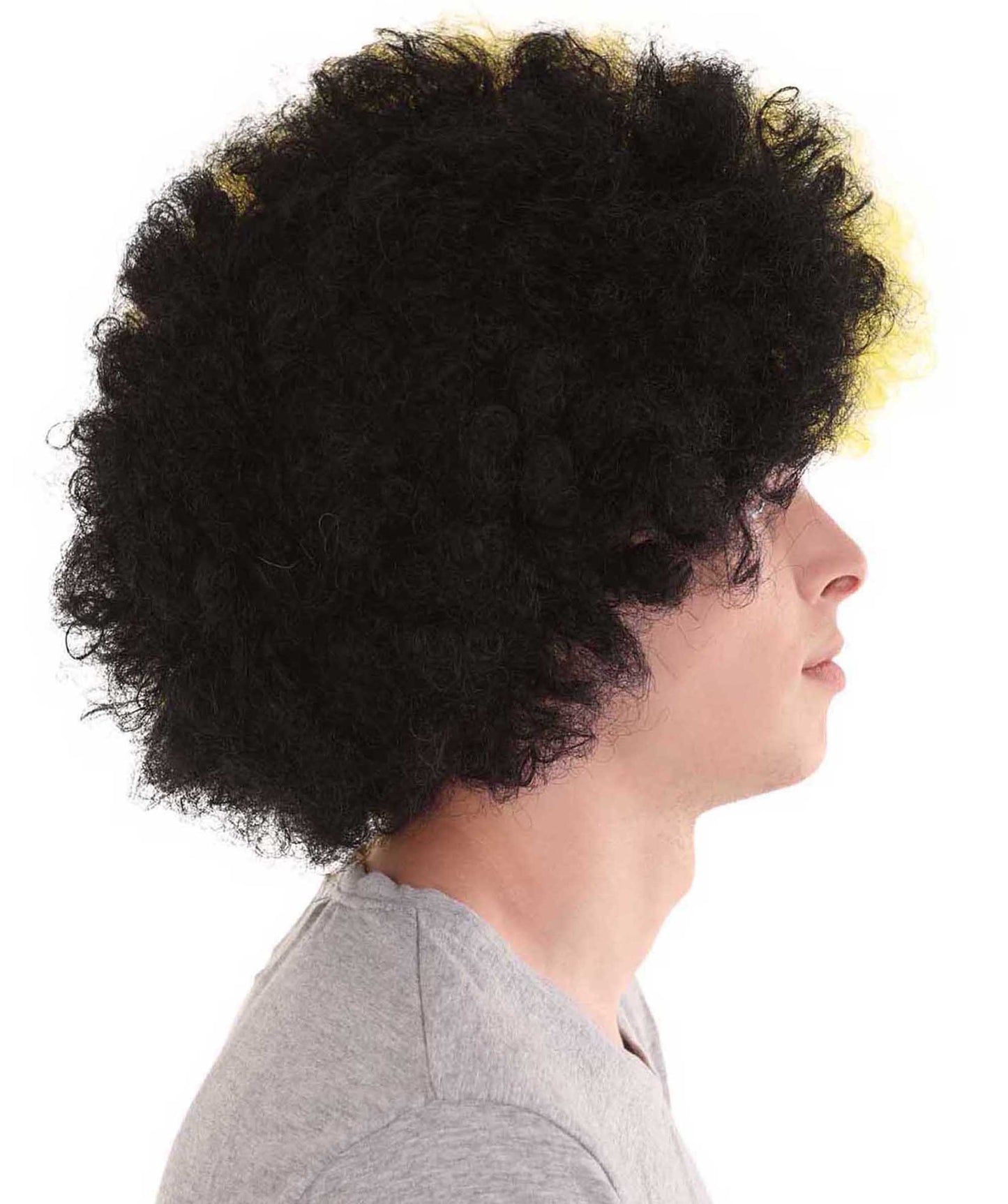 Borussia Dortmund Afro Wig | Black Yellow Cosplay Halloween Wig