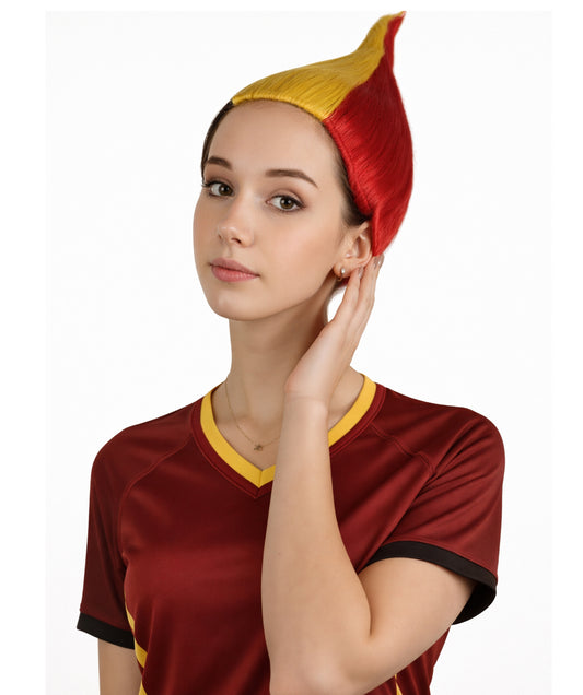 Belgium Flag Troll Multicolor Wig