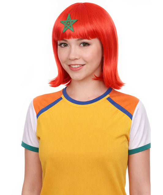 Morocco Flag Bob Red and Green Wig