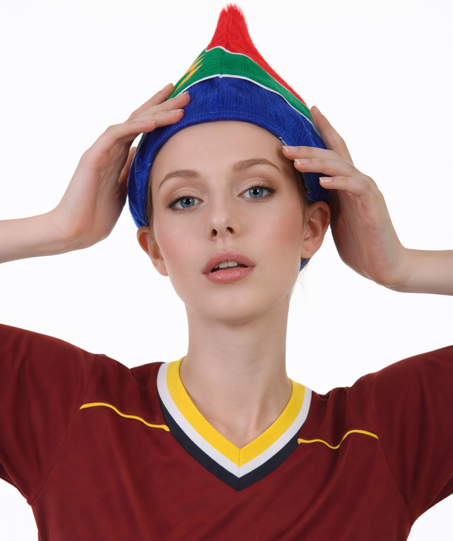 South Africa Flag Troll Multicolor Wig