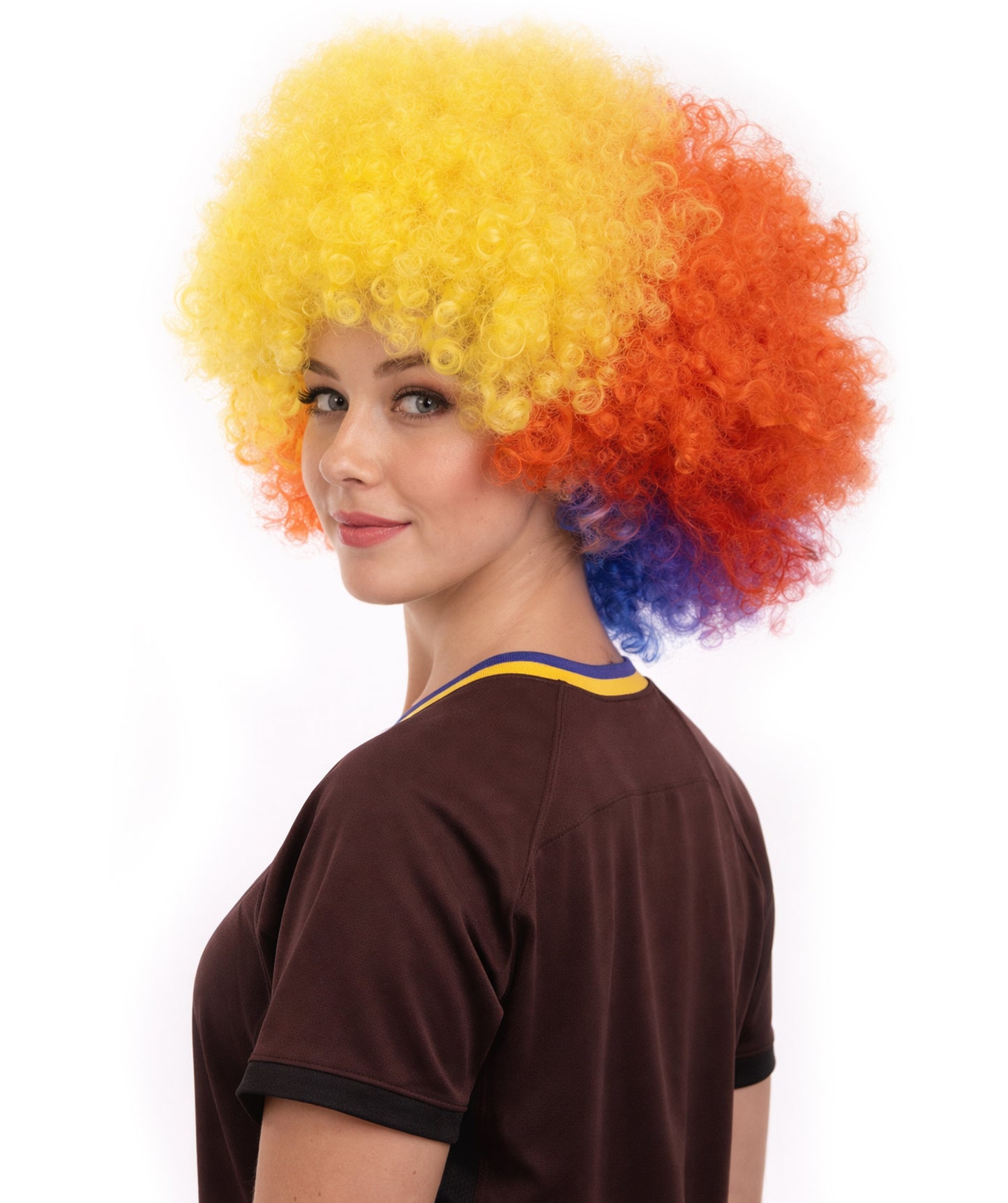 Sport Afro Wig | Super Size Jumbo Multicolor Wig | Premium Breathable Capless Cap