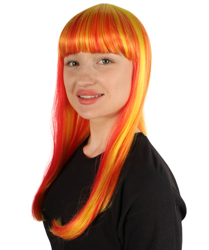 Womens Long Bob Wigs Collections |  Fancy Party Event Ready Halloween Wigs | Premium Breathable Capless Cap