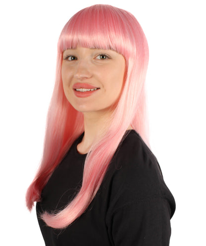 Womens Long Bob Wigs Collections |  Fancy Party Event Ready Halloween Wigs | Premium Breathable Capless Cap