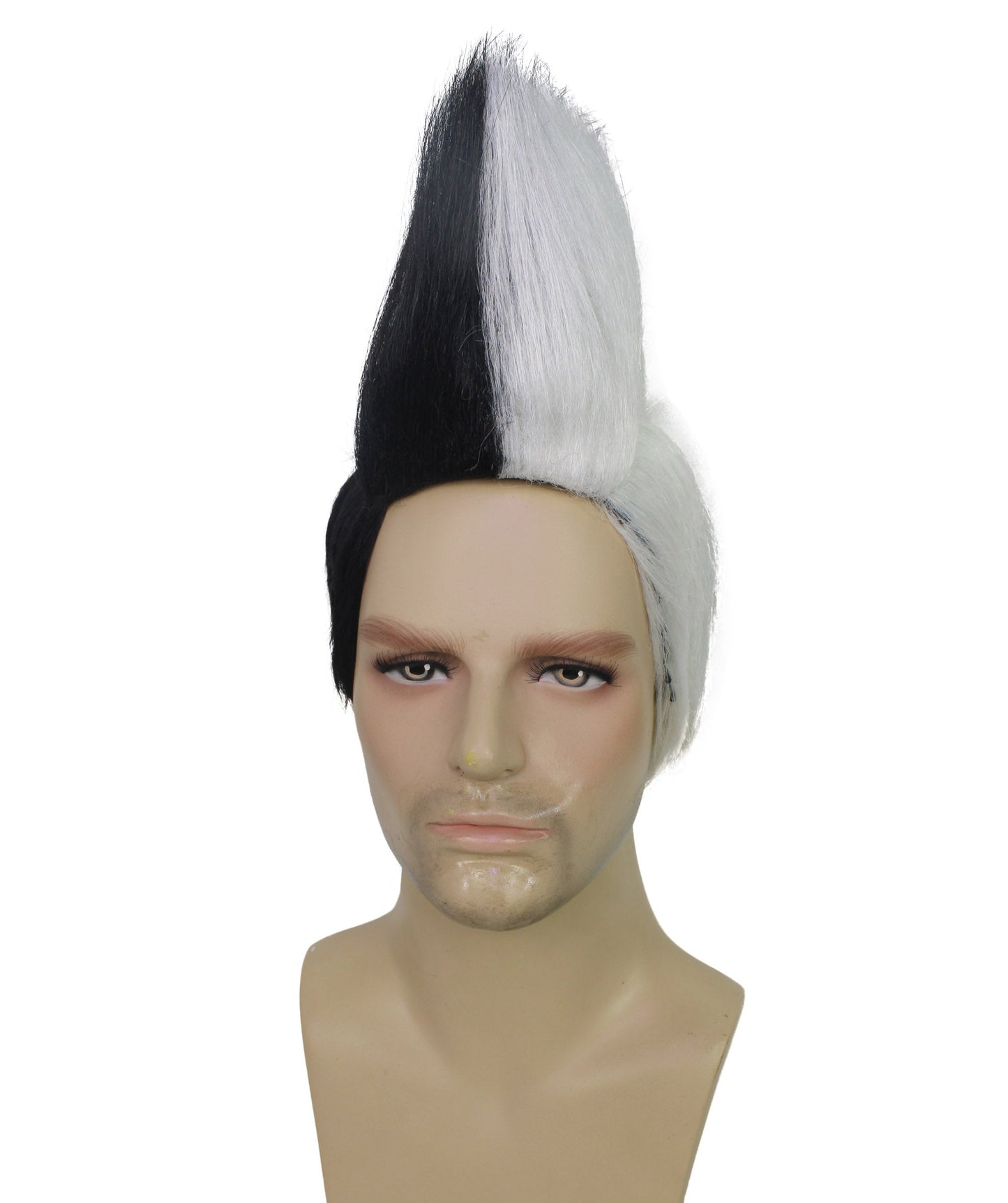 Albania Flag Mohawk Red and Black Wig
