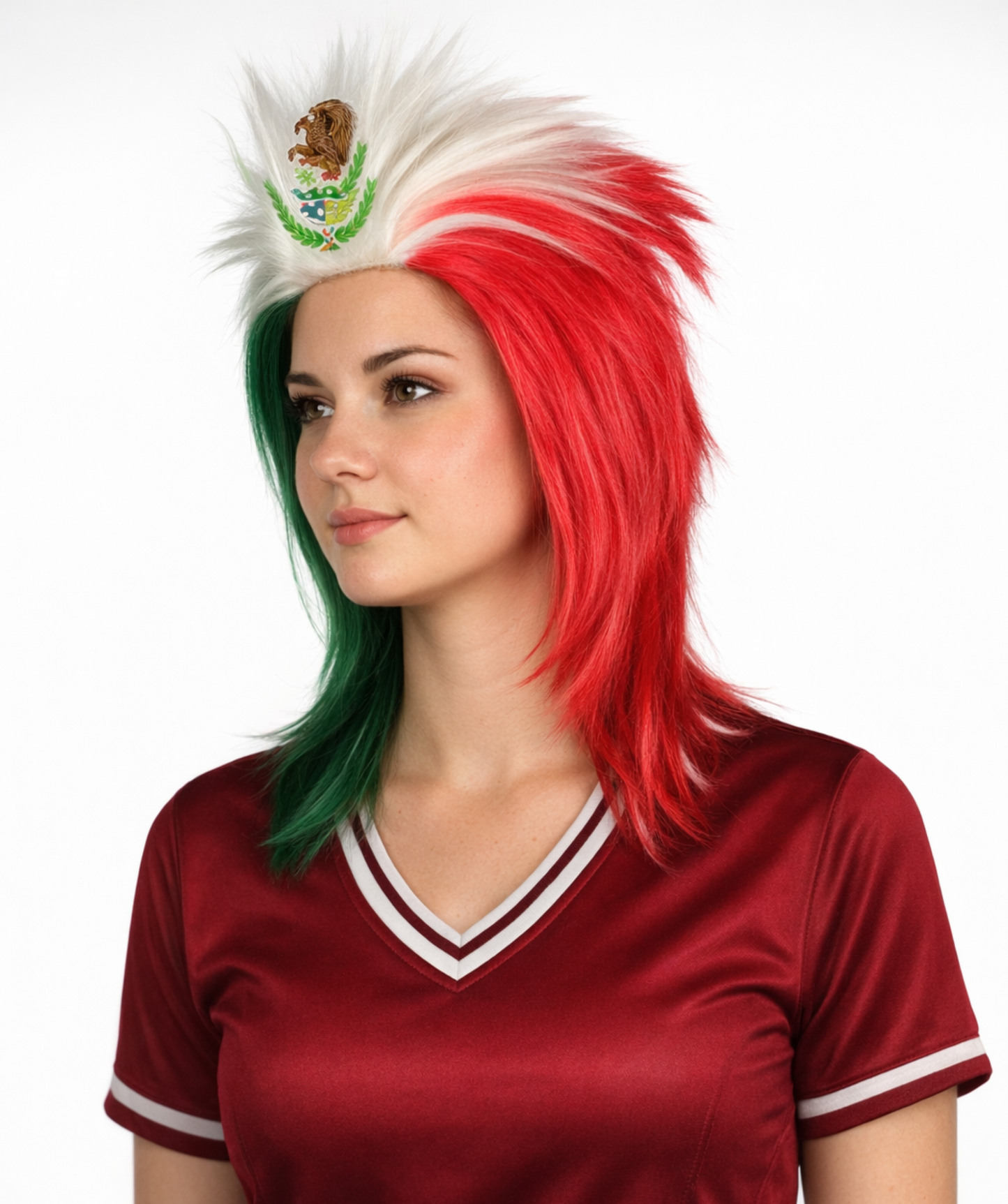 Flag Sports,80's Mullet Bob Wig | Premium Breathable Capless Cap