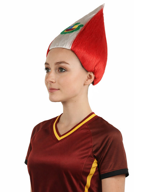 Peru Flag Sports Troll Multicolor Wig