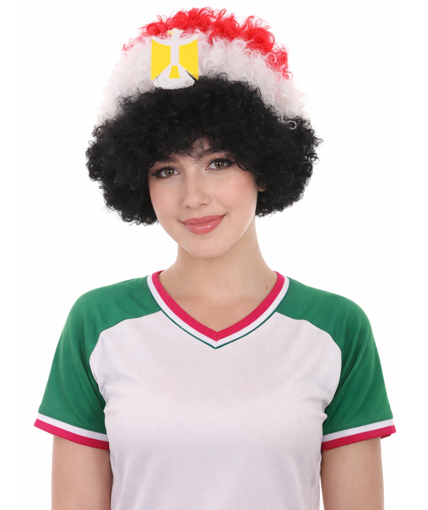 Egypt Flag Afro Multicolor Wig