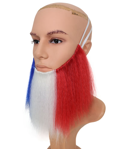 France Flag Red White & Black Beard