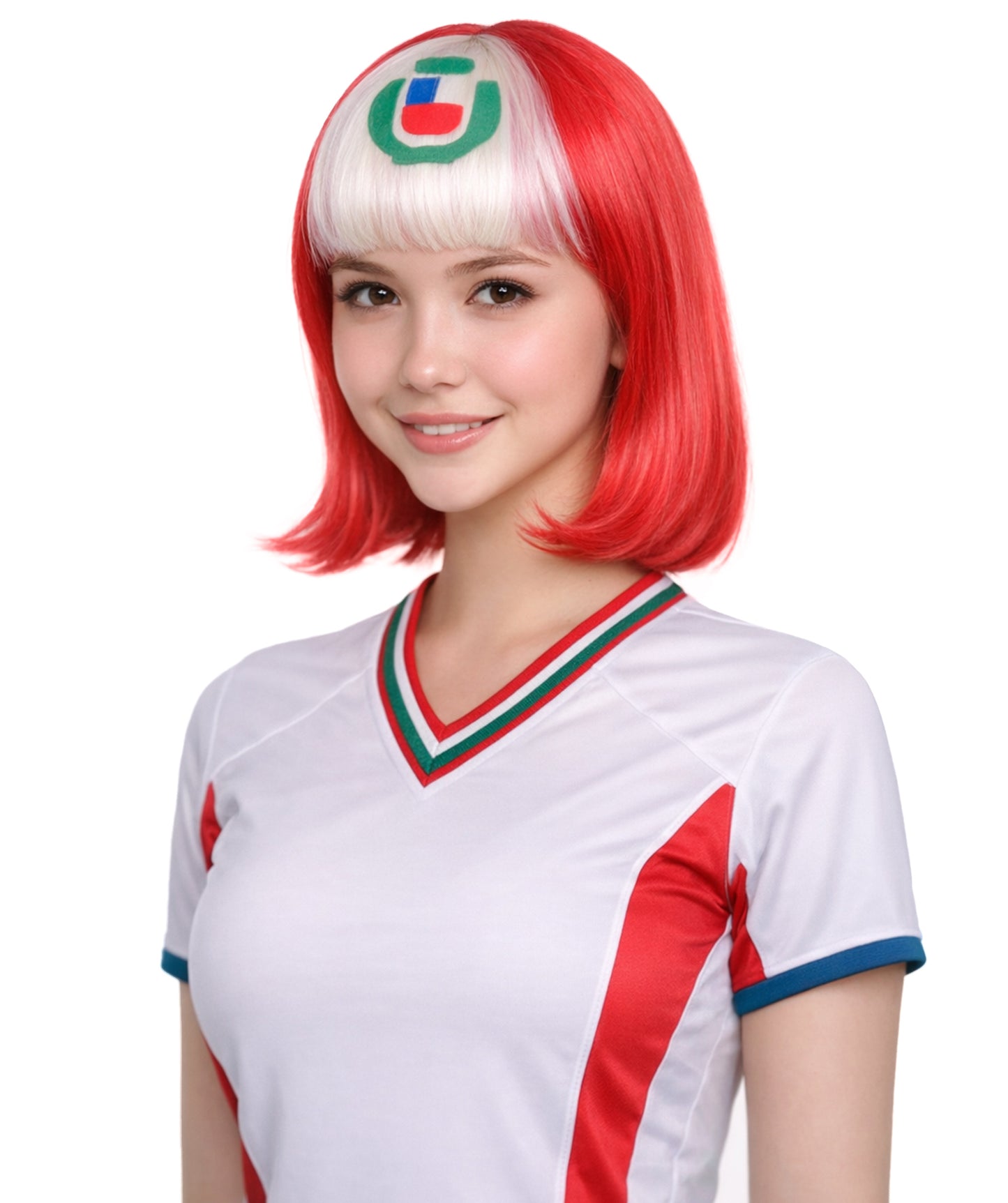 Peru Flag Bob Multicolor Wig