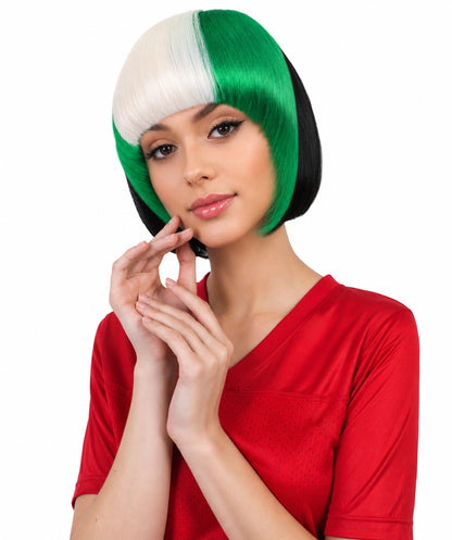 Nigeria Flag White and Green Hair Extension