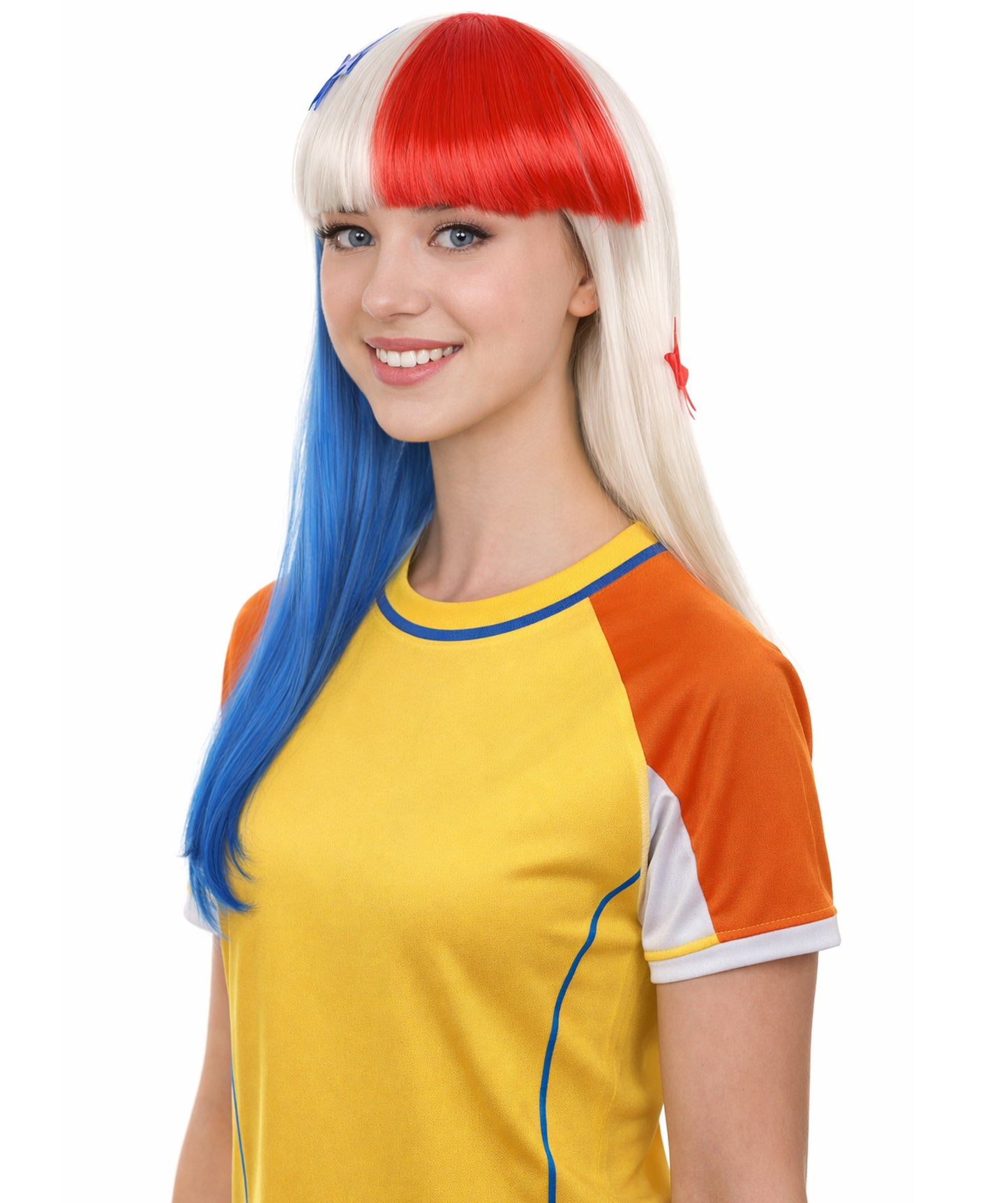 Panama Flag Bob Multicolor Wig