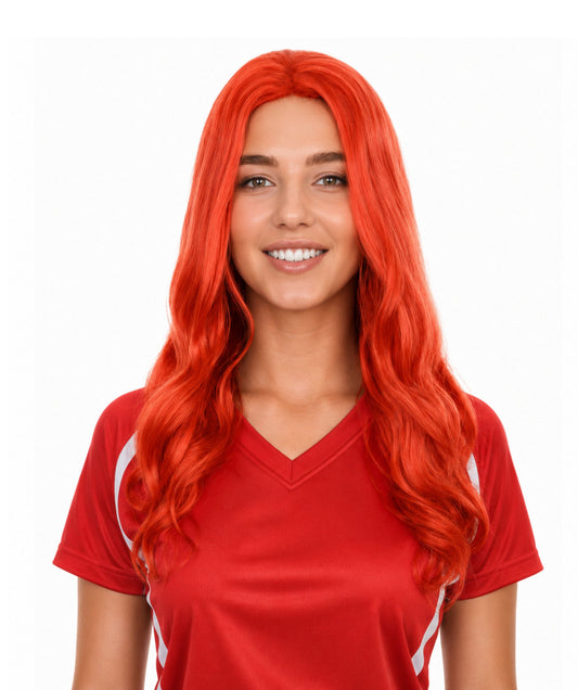 Women's TV Movie Super Hero wig | Red wigs | Premium Breathable Capless Cap