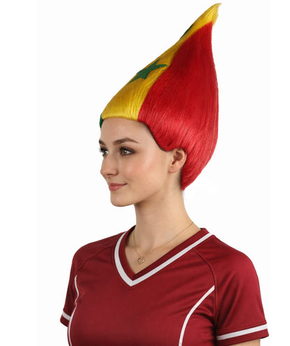Senegal Flag Troll Multicolor Wig