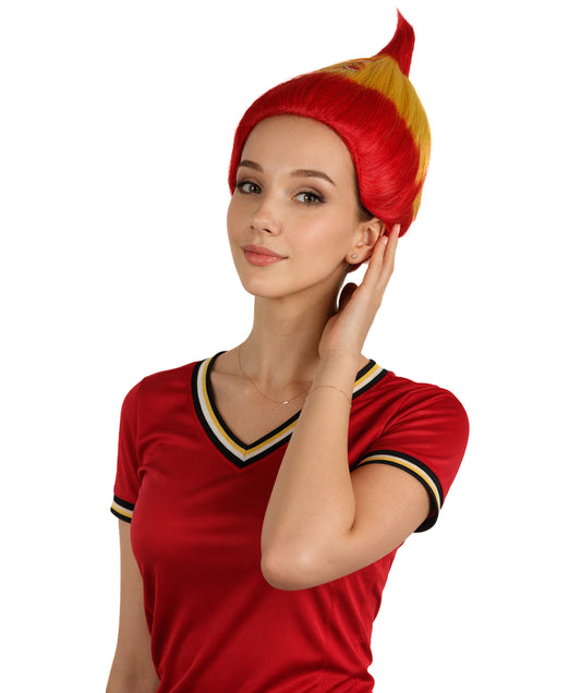 Spain Flag Troll Red and Yellow Wig
