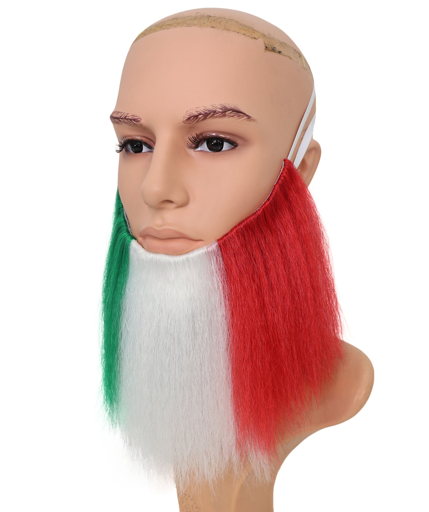 Italy Flag Red White & Green Beard