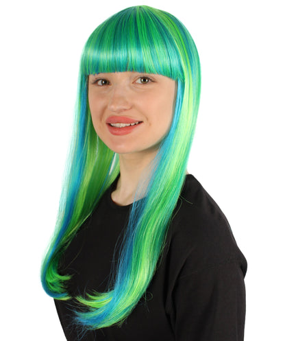 Womens Long Bob Wigs Collections |  Fancy Party Event Ready Halloween Wigs | Premium Breathable Capless Cap