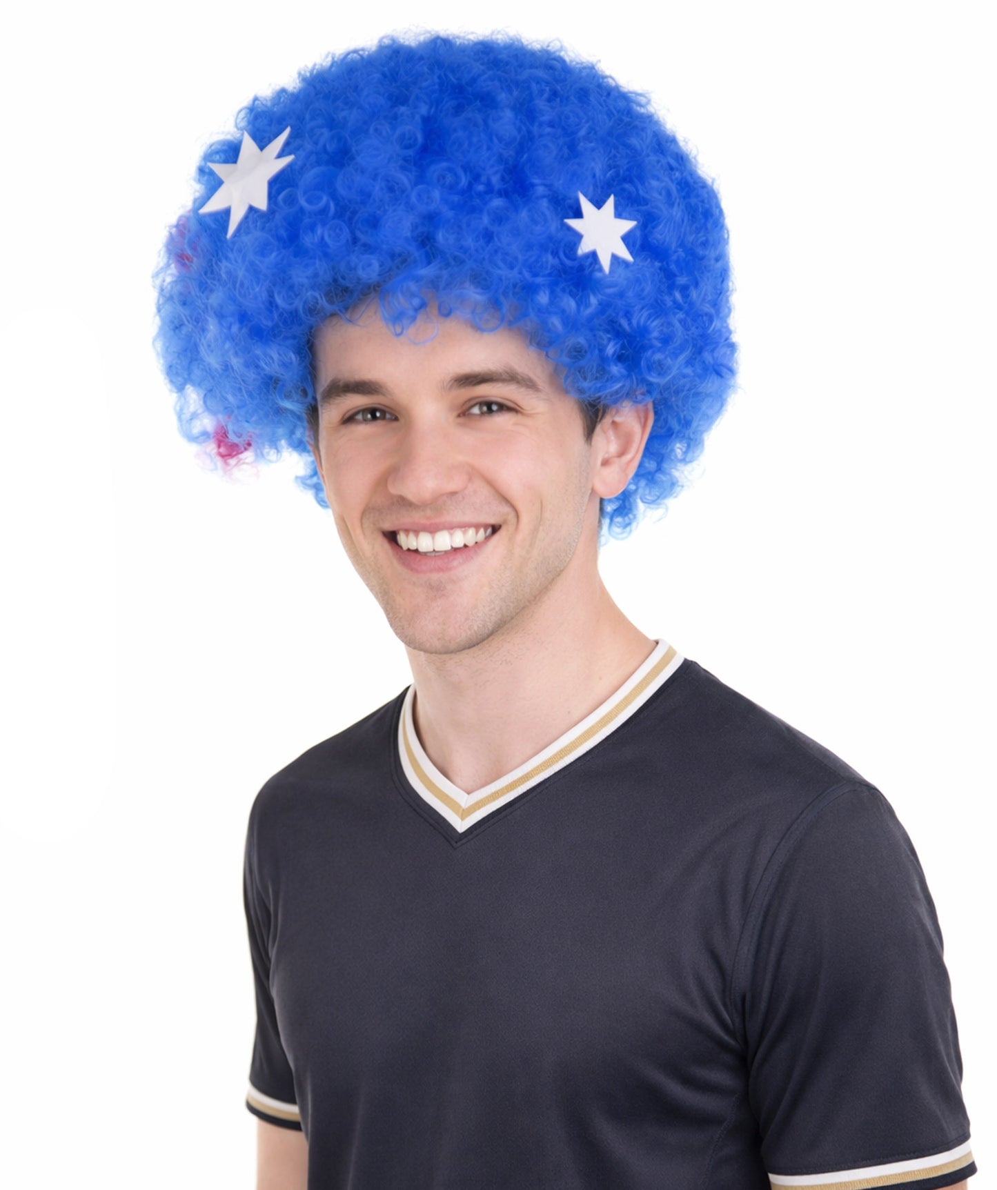 Australia Flag Afro Multicolor Wig