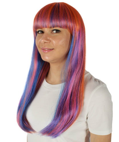 Womens Long Bob Wigs Collections |  Fancy Party Event Ready Halloween Wigs | Premium Breathable Capless Cap