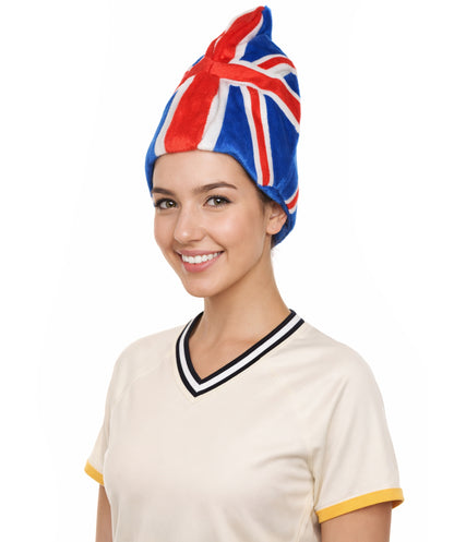 United Kingdom Flag Troll Multicolor Wigs