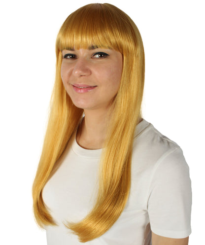 Womens Long Bob Wigs Collections |  Fancy Party Event Ready Halloween Wigs | Premium Breathable Capless Cap