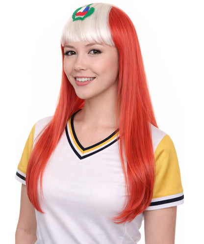 Peru Flag Long Bob Multicolor Wig