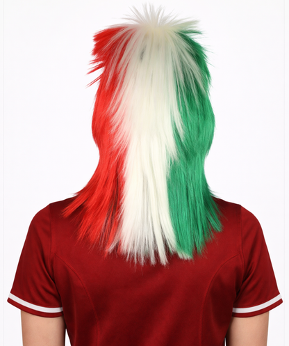 Flag Sports,80's Mullet Bob Wig | Premium Breathable Capless Cap
