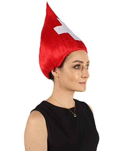 Switzerland Flag Troll Wig