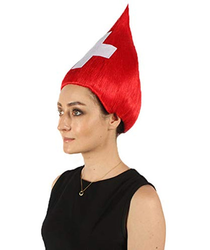 Switzerland Flag Troll Wig