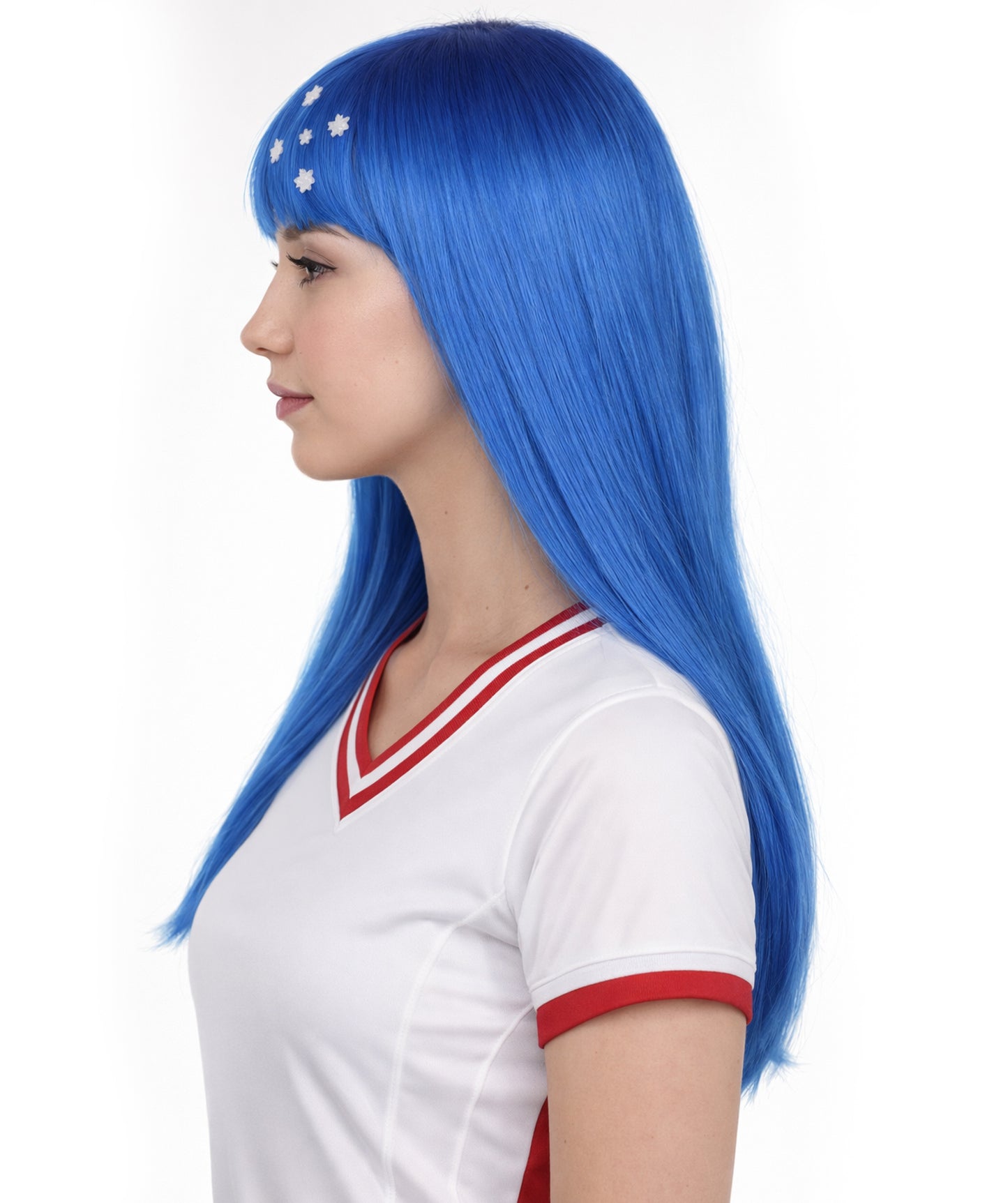Australian Flag Long Bob Multicolor Wig