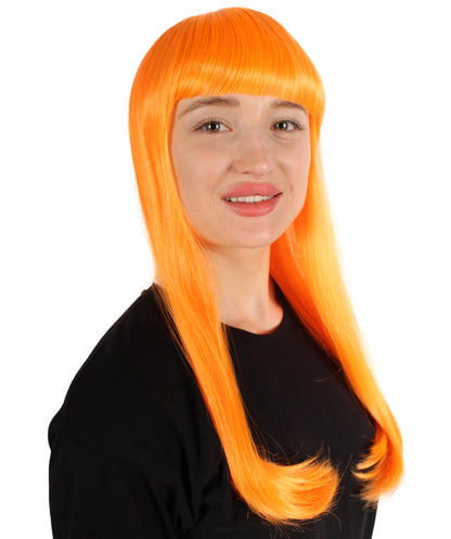 Womens Long Bob Wigs Collections |  Fancy Party Event Ready Halloween Wigs | Premium Breathable Capless Cap